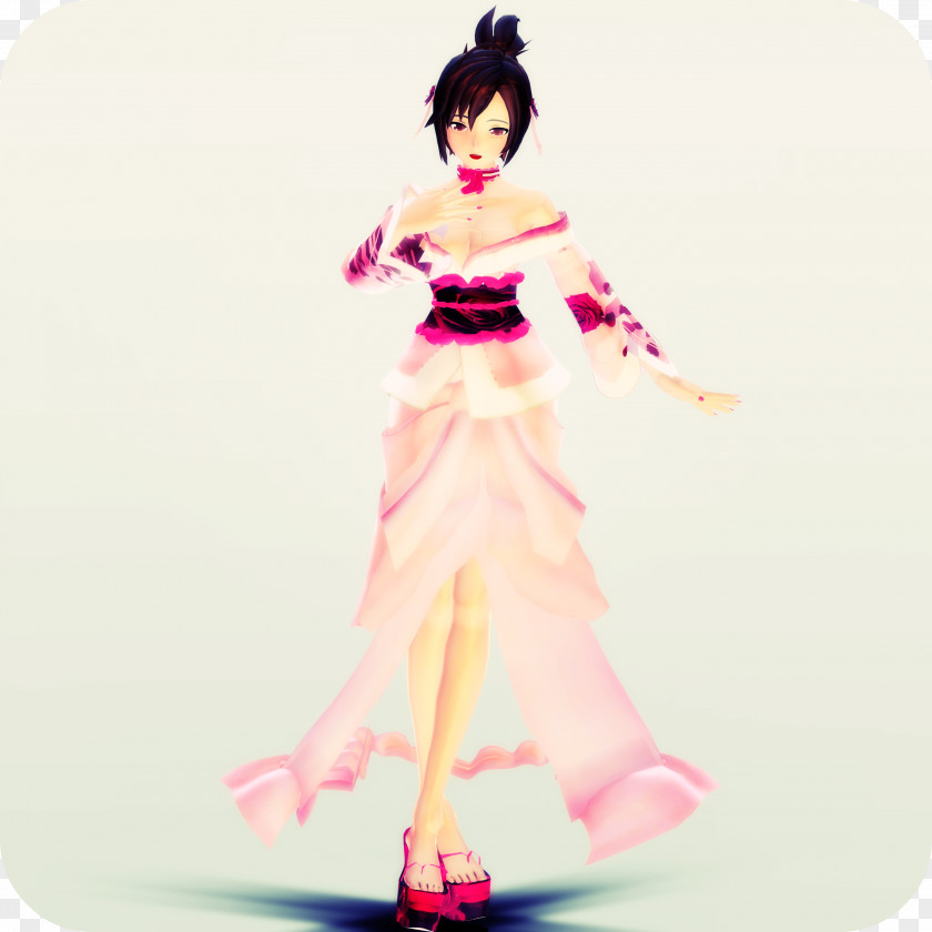 Geisha Clothing Meiko MikuMikuDance Kimono Costume PNG