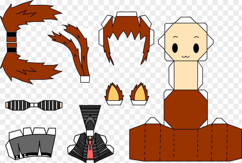 Paper Craft Model Drawing PNG