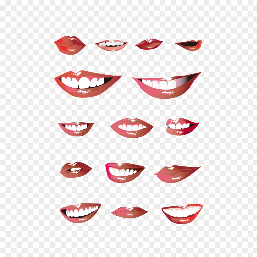 Vector Lips Teeth Lip Mouth Clip Art PNG