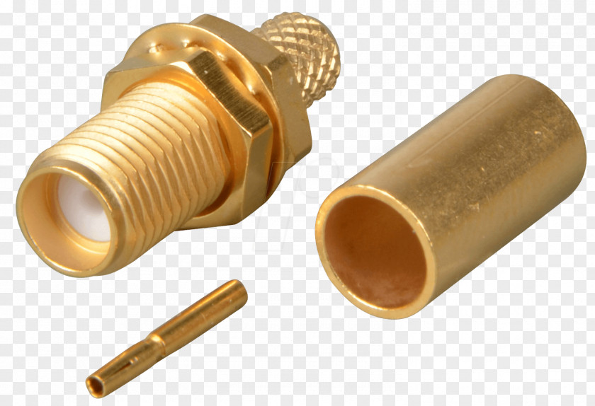 Brass Crimp SMA Connector RG-58 Solar Technology PNG