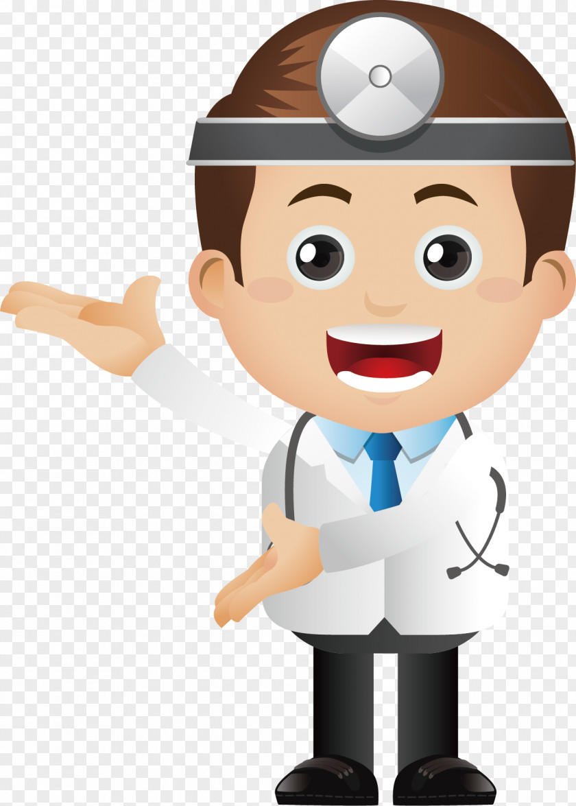 Cartoon Doctor Head Physician Icon PNG