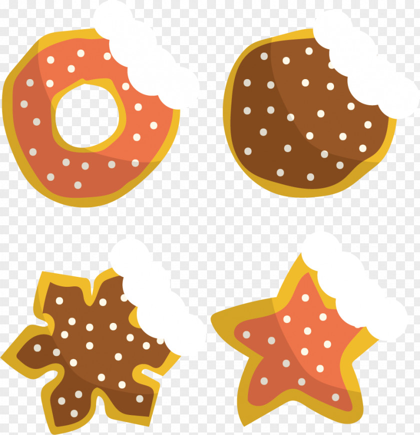 Four Cookies Chocolate Chip Cookie Biting Clip Art PNG