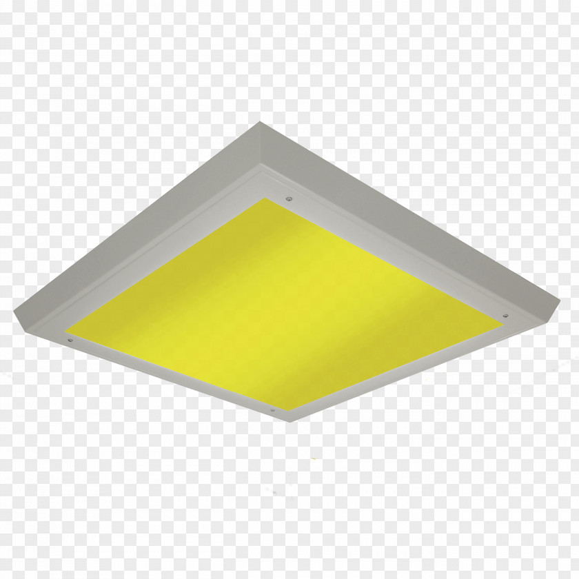 Light Fixture Rectangle Yellow Background PNG