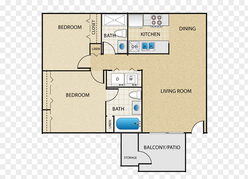 The Place At Edgewood Apartments Palo Verde MCLife Tucson Floor Plan East PNG