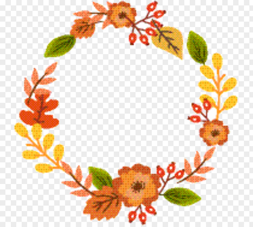 Wreath Plant Flowers Background PNG