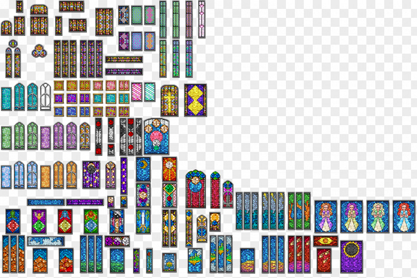 Window RPG Maker MV 2003 Stained Glass Tile-based Video Game PNG