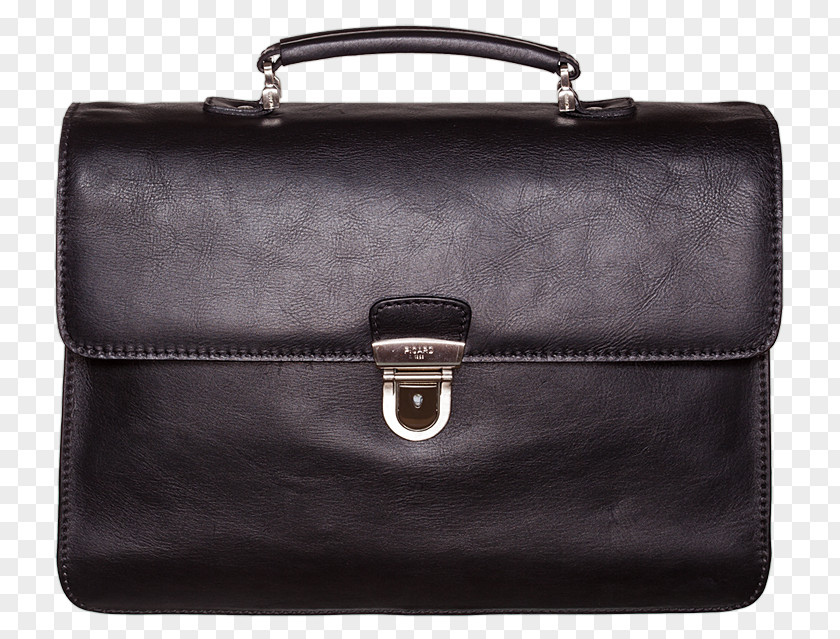 Bag Briefcase Black Handbag Leather PNG