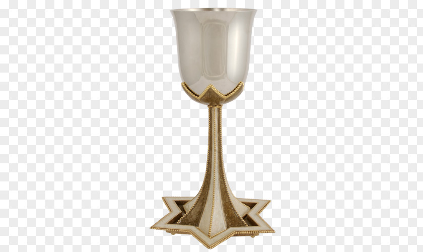 Beautifully Hand Painted Architectural Monuments Wine Glass Kiddush Chalice Cup PNG