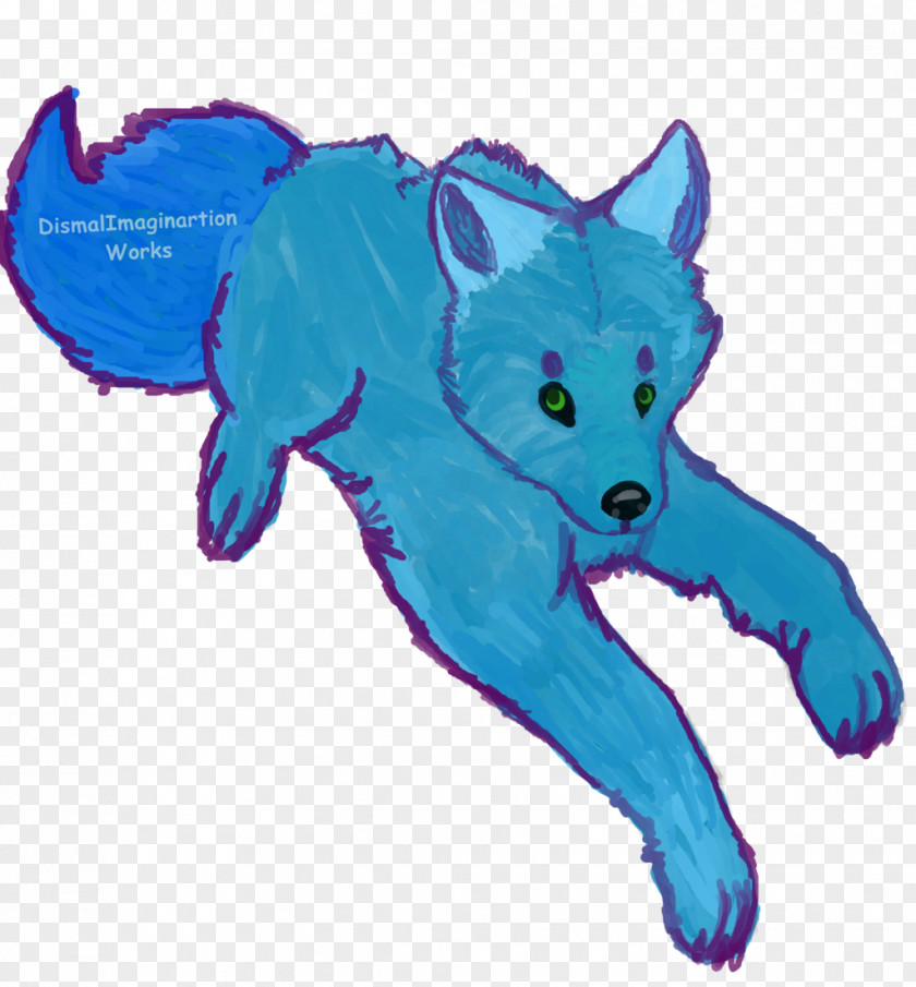 Blue Water Paint Dog Watercolor Painting Drawing Sketch PNG