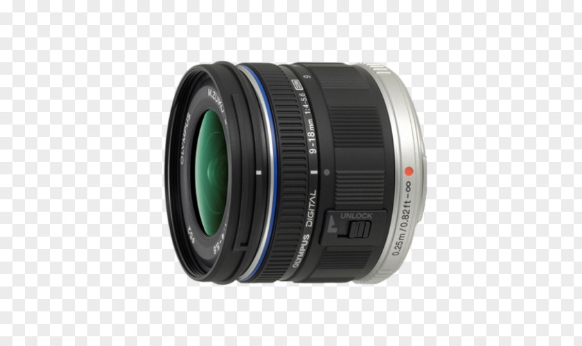 Camera Lens Fisheye Olympus OM-D E-M5 Mark II M.Zuiko Digital ED 9-18mm F/4-5.6 PNG