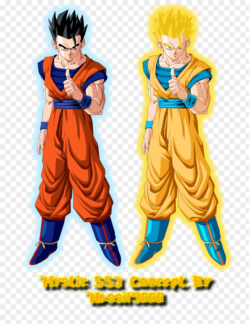 Goku Gohan Majin Buu Videl Trunks PNG