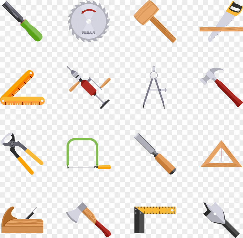 Vector Hand-painted Measurement Of Decoration Tools Tool Clip Art PNG