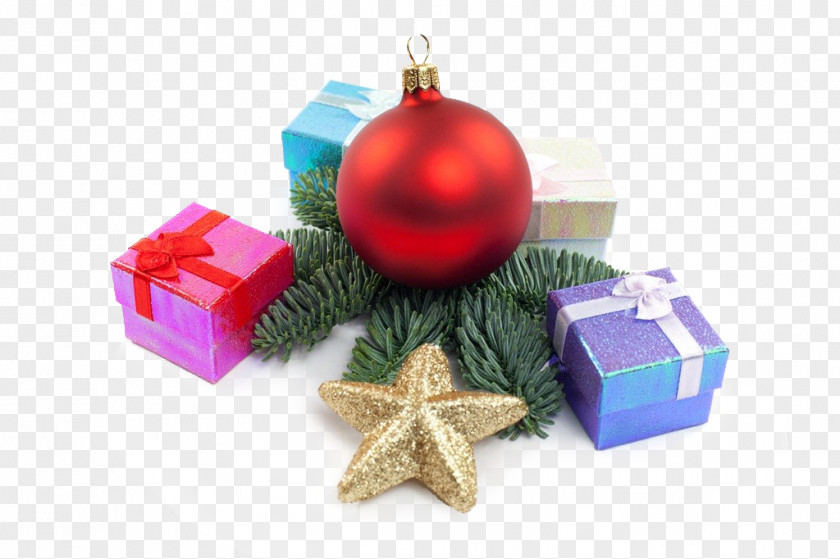Balls And Gifts Christmas Ornament PNG