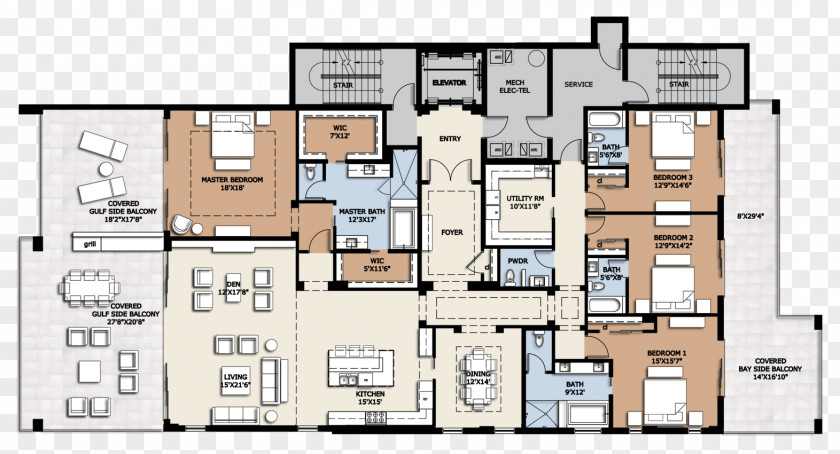 Bedroom Decoration Floor Plan House Condominium PNG
