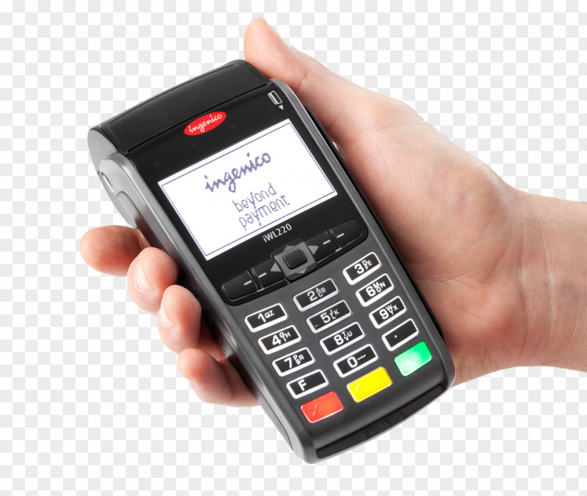 Credit Card Payment Terminal Ingenico EMV Point Of Sale Contactless PNG