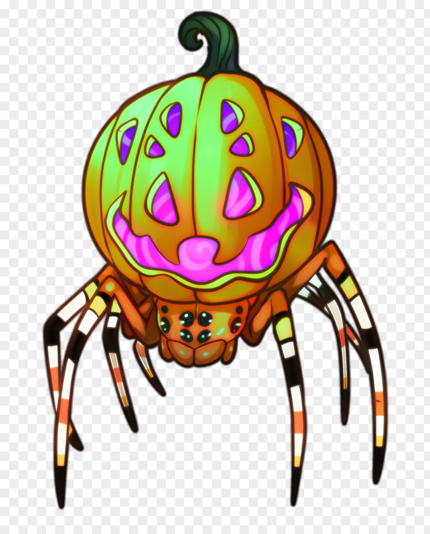 Spider Bites On Humans Clip Art Decapods Pumpkin Marbled Orb-weaver PNG