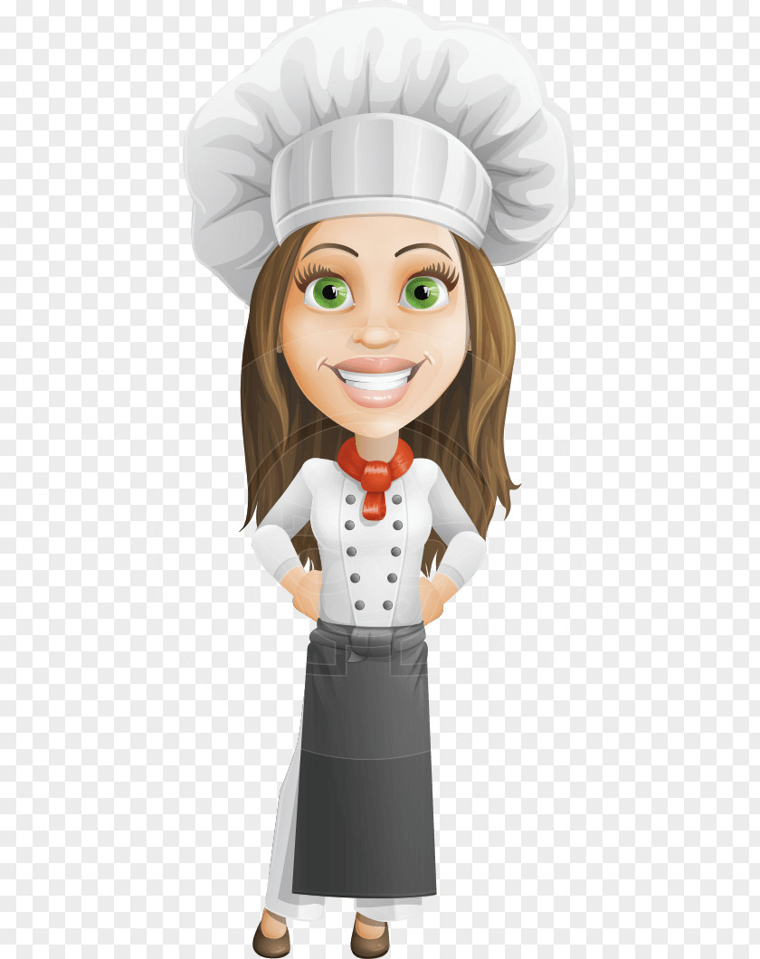 Female Chef Cartoon Cooking PNG