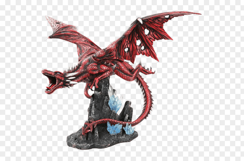 Fiery Dragon Figurine Statue Sculpture PNG