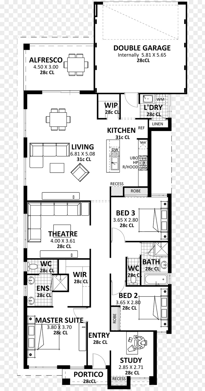 Bed Plan Floor House Storey Interior Design Services PNG