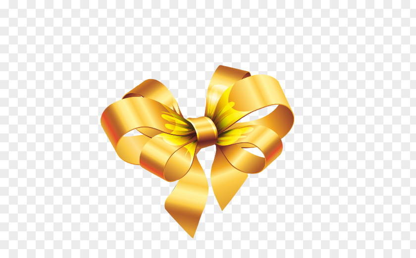 Bow Yellow Petal Ribbon Wallpaper PNG