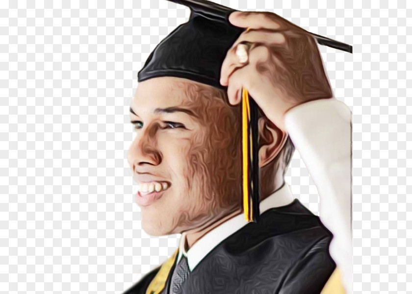 Gesture Cap Graduation Background PNG