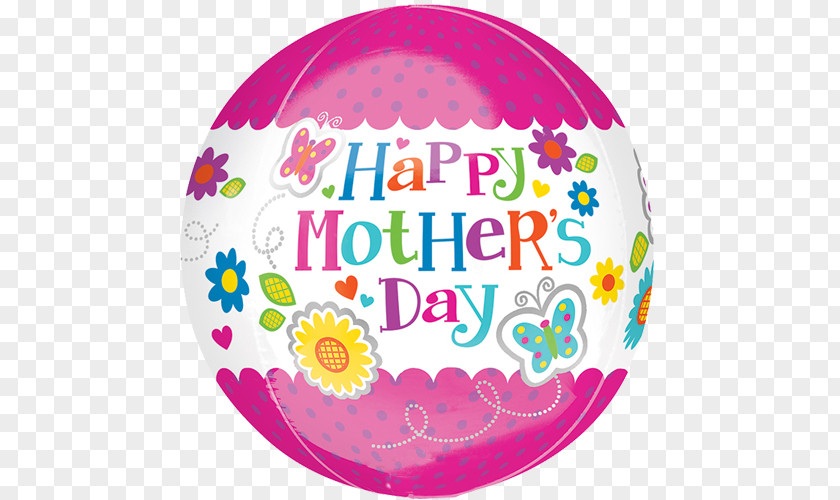 Mother's Day Party Balloon Gift PNG