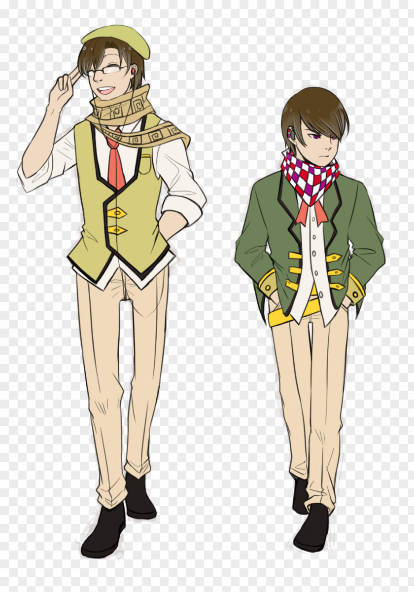 School Uniform Costume Design Cartoon Fashion PNG