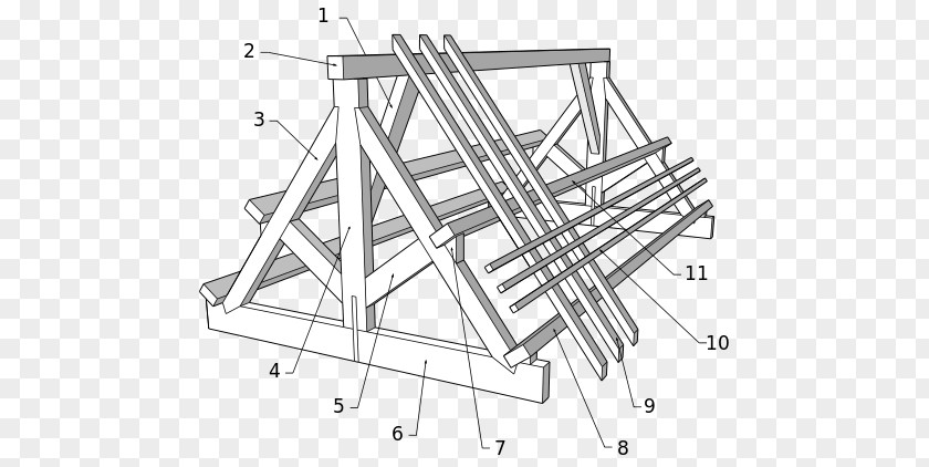 Truss Building Timber Roof Framing Gable PNG
