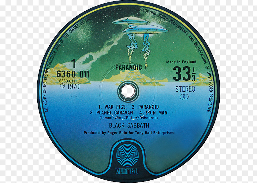 Vertigo Records Black Sabbath Phonograph Record Label Gentle Giant PNG