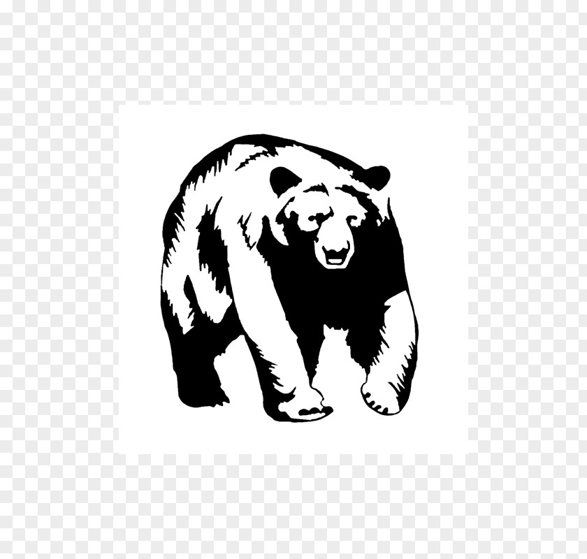 Bear American Black Wall Decal Grizzly PNG