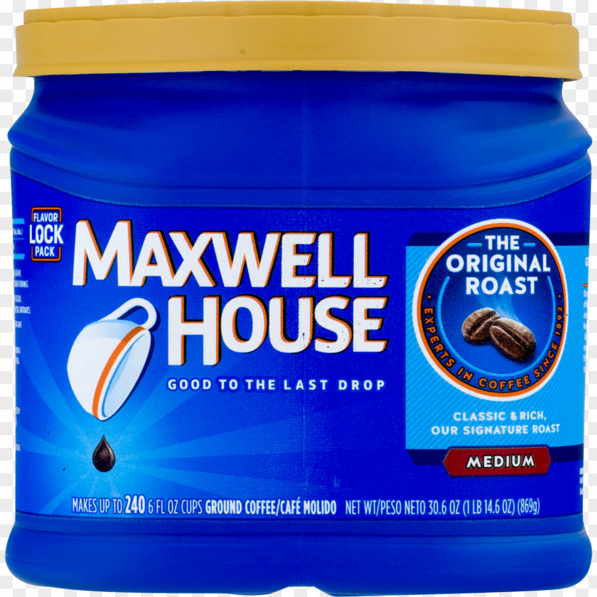 Coffee Instant Maxwell House Single-serve Container Roasting PNG