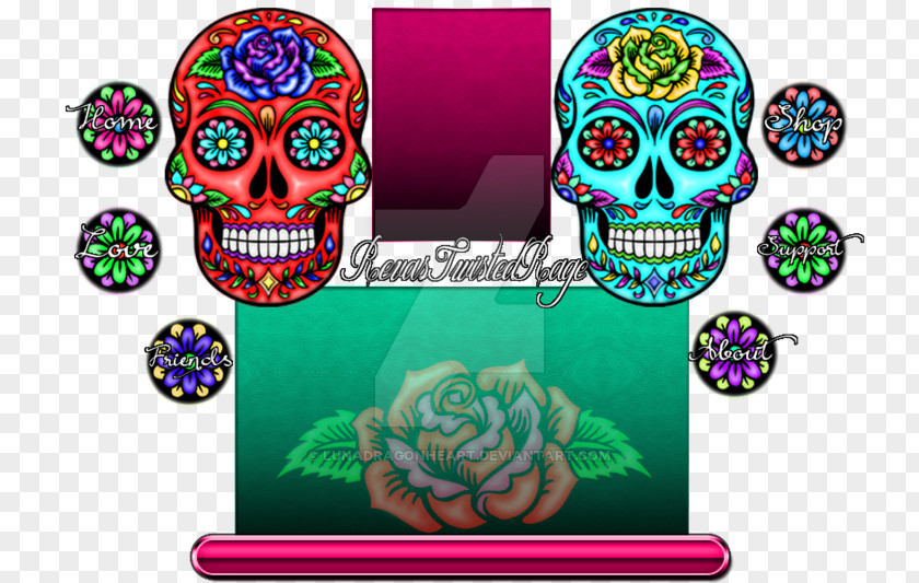 Skull Graphic Design Pattern PNG