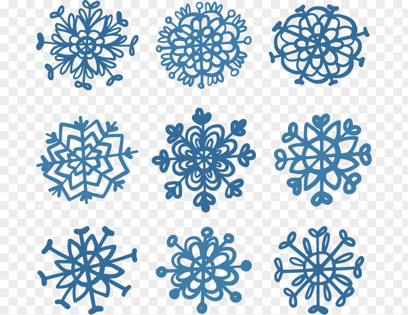 Blue Snowflake Mehndi Tattoo Henna Pattern PNG