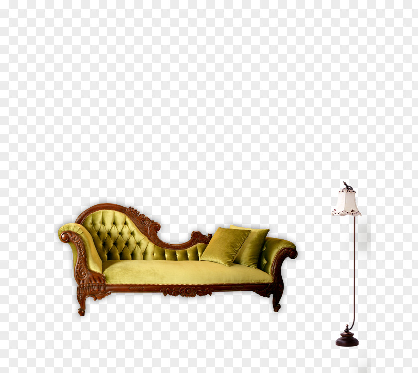 European And American Retro Sofa Material Chaise Longue Couch PNG