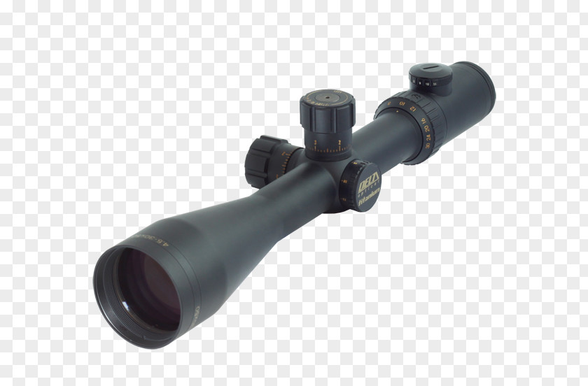 Objetive Telescopic Sight Long Range Shooting Reticle Milliradian Hunting PNG