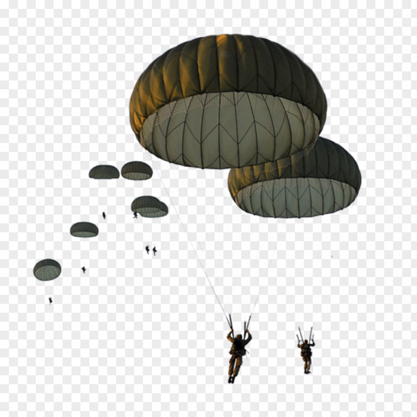 Parachute Paratrooper United States Army Airborne School Military Parachuting PNG