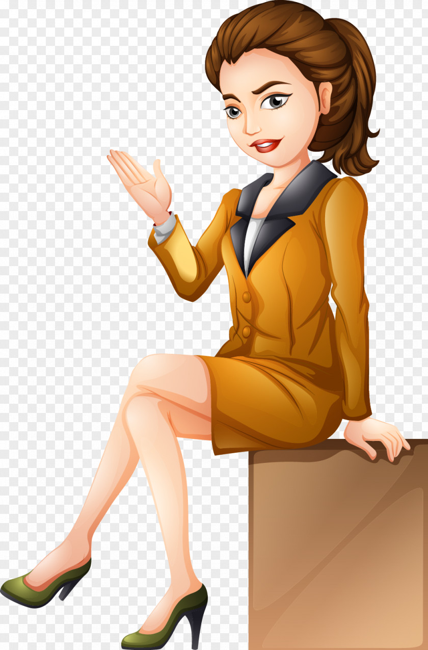 Professional Women Business Elite Picture Royalty-free Woman Illustration PNG