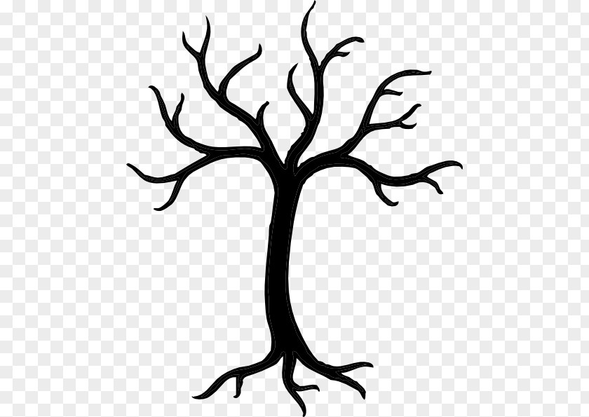 Black And White Tree Tattoos Branch Trunk Bark Clip Art PNG