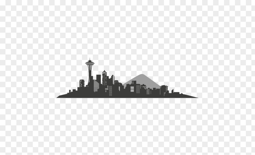 City Silhouette Seattle Skyline Clip Art PNG