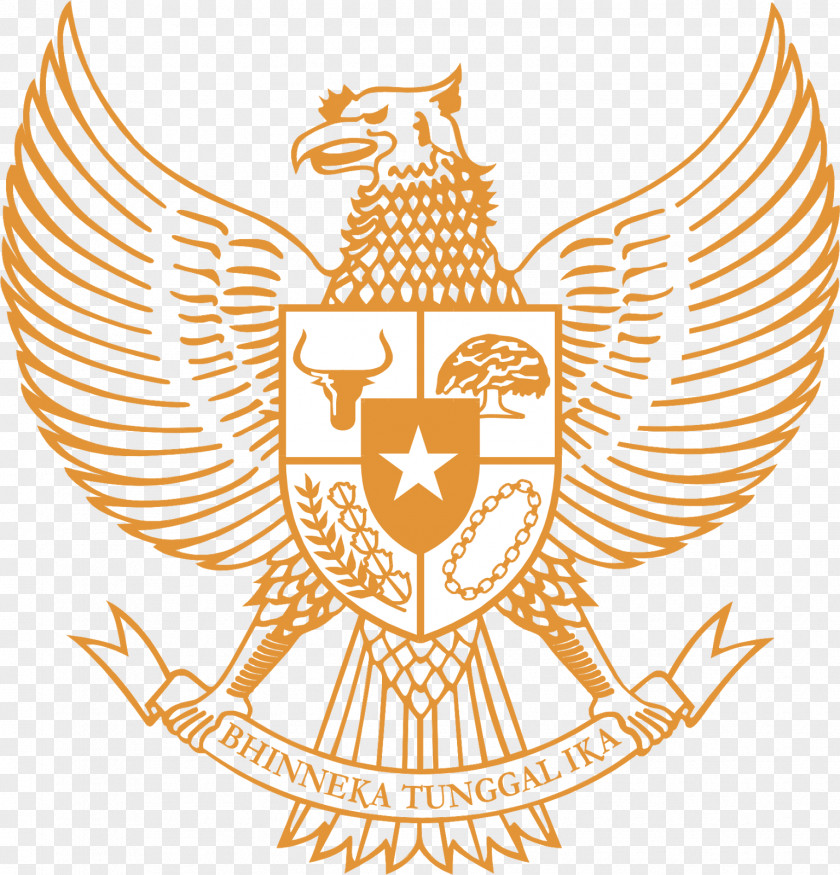 Garuda Pancasila National Emblem Of Indonesia Logo Image Vector Graphics PNG