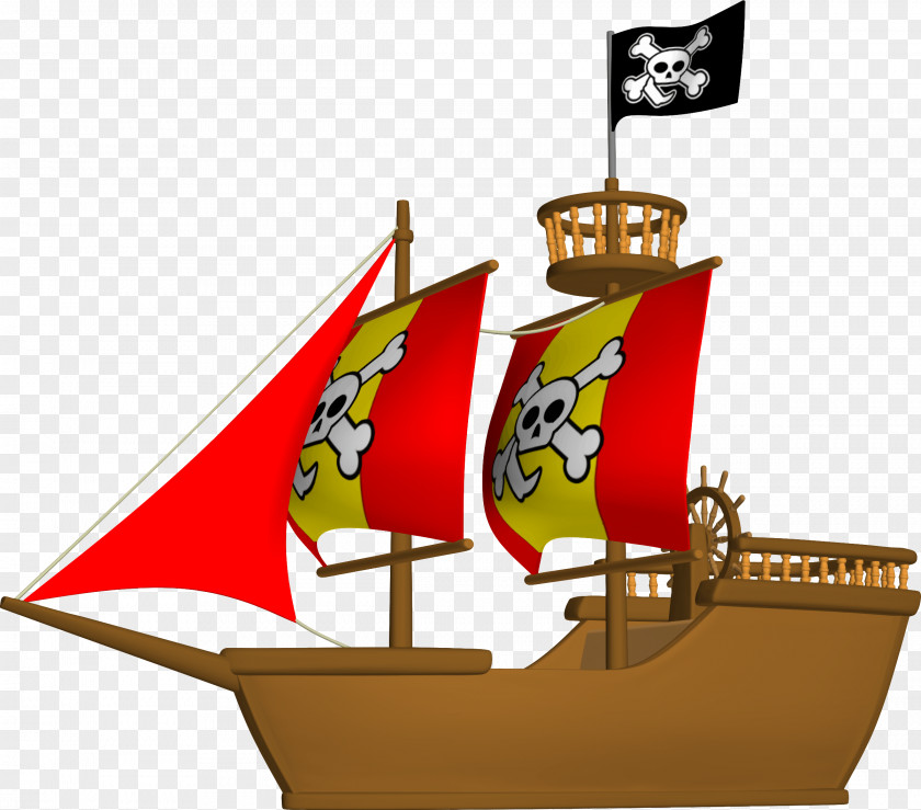 Gemini Piracy Jolly Roger Ship Maritime Transport Clip Art PNG