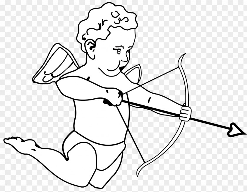 Cupid Love Coloring Book Colouring Pages Valentine's Day PNG
