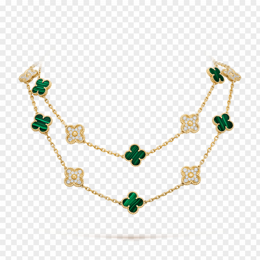 Jewellery Van Cleef & Arpels Earring Necklace Gold PNG