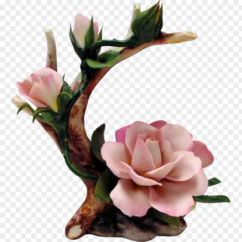 Pink Bird Cut Flowers Garden Roses Floral Design PNG