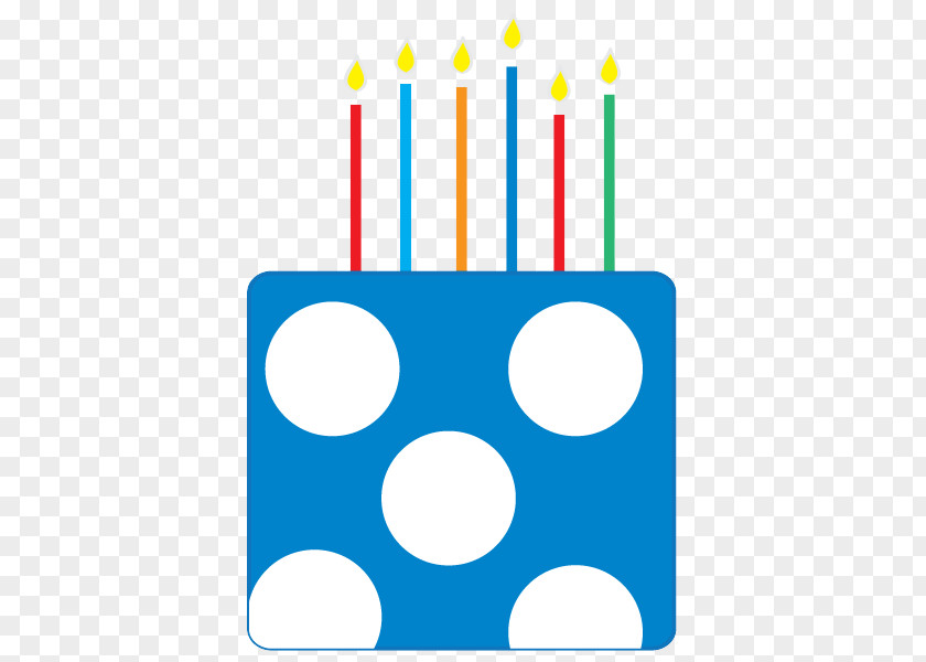 Polka Dot Birthday Candle PNG