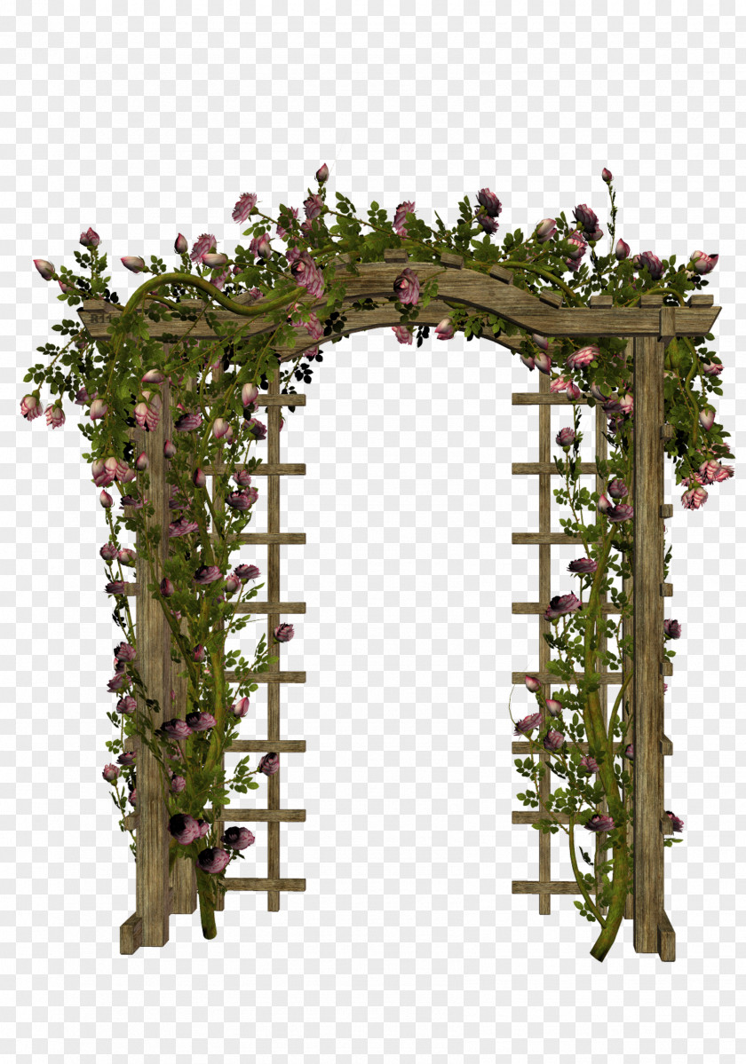 Rose Gate Arch Clip Art PNG