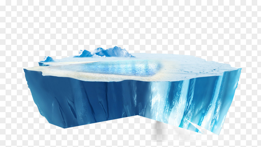 Cartoon Blue Iceberg Grow Light Light-emitting Diode Full-spectrum Hydroponics PNG