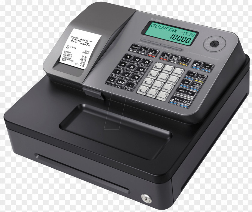 Casio Cash Register Point Of Sale Price Retail PNG