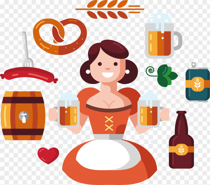 Celebrate Oktoberfest Together Beer Illustration PNG