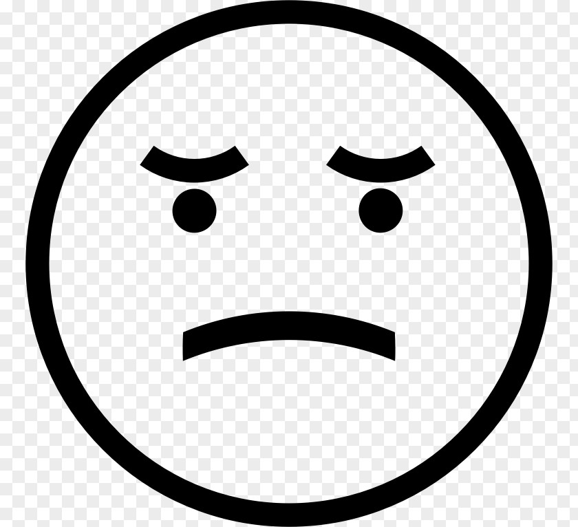 Depressed Smiley Sadness Frown Emoticon Clip Art PNG